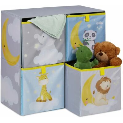 Relaxdays Estantería infantil multicolor - Unidad de estantería Relaxdays Estantería infantil multicolor - Unidad de estantería