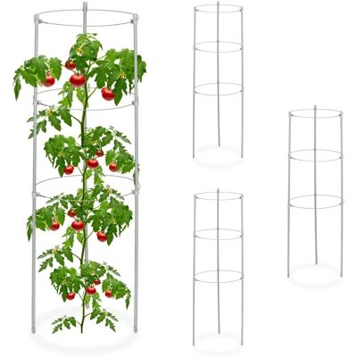 Relaxdays Gartenzubehör - 60cm, 3 Ringe, Grau Relaxdays Gartenzubehör - 60cm, 3 Ringe, Grau