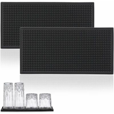 Relaxdays Organisateur de Cuisine - 2 Tapis de Bar - Noir - Organisateur de Cuisine - Publicité Relaxdays Organisateur de Cuisine - 2 Tapis de Bar - Noir - Organisateur de Cuisine - Publicité