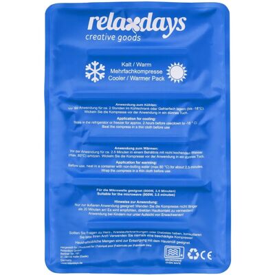 Relaxdays Bolsa de Gel Frío-Calor - 25x36cm - Reutilizable Relaxdays Bolsa de Gel Frío-Calor - 25x36cm - Reutilizable