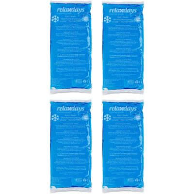 Relaxdays Set 4 Mehrzweck-Gelpackungen - Kälte/Wärmetherapie - 12x29cm Relaxdays Set 4 Mehrzweck-Gelpackungen - Kälte/Wärmetherapie - 12x29cm