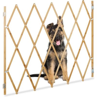 RELAXDAYS Bambus Hundesäkerhetsgrind - Utbyggbar till 130cm - Skydd för Husdjur & Barn RELAXDAYS Bambus Hundesäkerhetsgrind - Utbyggbar till 130cm - Skydd för Husdjur & Barn