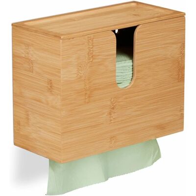 Relaxdays Bambus Wand-Serviettenhalter - Natur - Bad & Küche Relaxdays Bambus Wand-Serviettenhalter - Natur - Bad & Küche