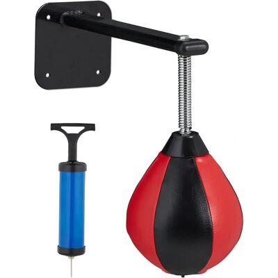 Relaxdays Pelota de Boxeo Colgante - Entrenamiento y Alivio del Estrés Relaxdays Pelota de Boxeo Colgante - Entrenamiento y Alivio del Estrés