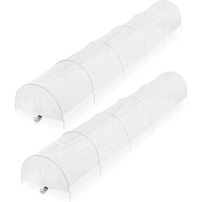 Relaxdays - 3.7 m Tunnel Greenhouse Set - Protects Plants Relaxdays - 3.7 m Tunnel Greenhouse Set - Protects Plants