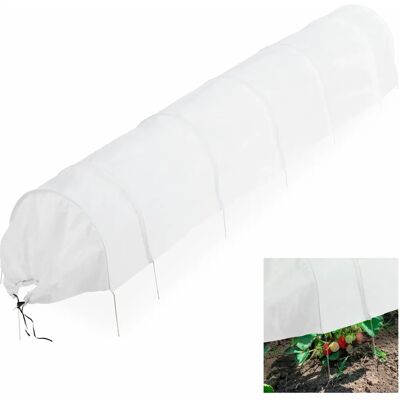 Relaxdays 10045407 geotextile - White greenhouse tunnel 3.4m Relaxdays 10045407 geotextile - White greenhouse tunnel 3.4m