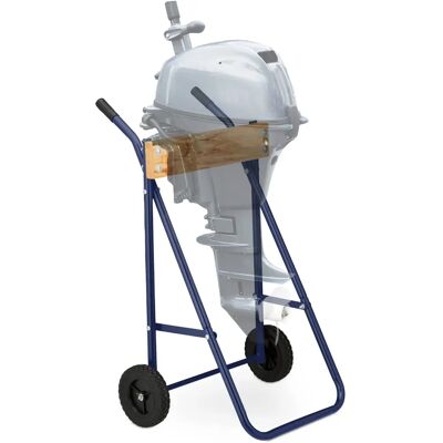 Relaxdays Supporto Motore Fuoribordo, Acciaio, Blu Scuro Relaxdays Supporto Motore Fuoribordo, Acciaio, Blu Scuro