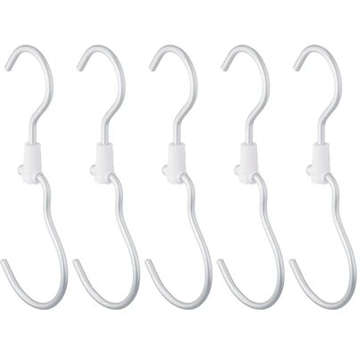 Relaxdays Set da 5 Hooks - Closet, Kitchen, Multifunctional Relaxdays Set da 5 Hooks - Closet, Kitchen, Multifunctional