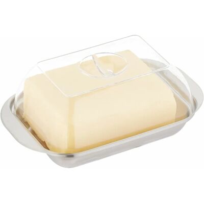 Relaxdays Edelstahl Butterdose - 250g - Elegantes Design Relaxdays Edelstahl Butterdose - 250g - Elegantes Design