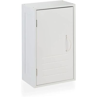 Relaxdays Wandbadkast - Verstelbare Plank Magnetische Sluiting 50x30cm Relaxdays Wandbadkast - Verstelbare Plank Magnetische Sluiting 50x30cm