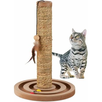 Relaxdays Kattenkrabpaal - 45x30cm Bruin Relaxdays Kattenkrabpaal - 45x30cm Bruin
