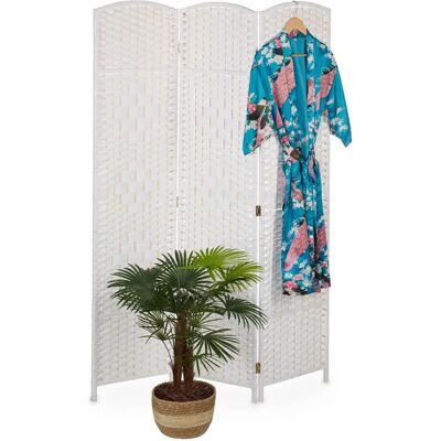 Divisor de ambientes Relaxdays 3 painéis - Tela dobrável para interiores Divisor de ambientes Relaxdays 3 painéis - Tela dobrável para interiores