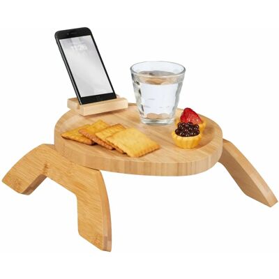 Relaxdays Bambus Soffbord - Justerbara Fällbara Ben, Telefonstöd Relaxdays Bambus Soffbord - Justerbara Fällbara Ben, Telefonstöd