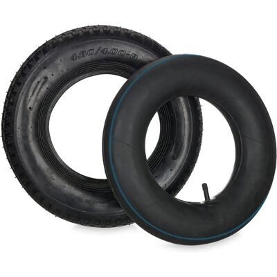 Relaxdays Rad für Wagen - 4,00-8, Schwarz, Max 150kg Relaxdays Rad für Wagen - 4,00-8, Schwarz, Max 150kg