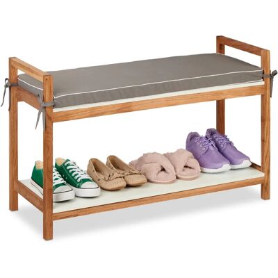 Relaxdays Walnuss Schuhbank - Flur Organizer Relaxdays Walnuss Schuhbank - Flur Organizer