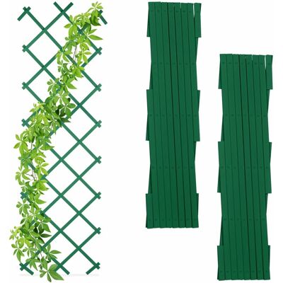 Relaxdays Conjunto de 3 Treliças Dobráveis para Plantas Trepadeiras - Jardim, Varanda - Verde Relaxdays Conjunto de 3 Treliças Dobráveis para Plantas Trepadeiras - Jardim, Varanda - Verde