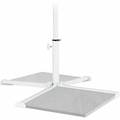 Relaxdays Trädgårdsparaplystöd - Bärbar, Hopfällbar, Stål, Vit - 19-38mm Relaxdays Trädgårdsparaplystöd - Bärbar, Hopfällbar, Stål, Vit - 19-38mm