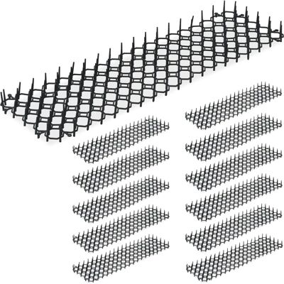 Relaxdays Set da 12 Tappetini Disuasori per Gatti - Plastica, Nero Relaxdays Set da 12 Tappetini Disuasori per Gatti - Plastica, Nero