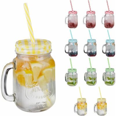 Relaxdays Wasser Glas Set - 500ml, Mehrfarbig - Kalte Getränke Relaxdays Wasser Glas Set - 500ml, Mehrfarbig - Kalte Getränke