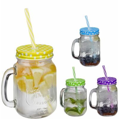 Relaxdays Water Glass Set - 500ml, Multicolor Relaxdays Water Glass Set - 500ml, Multicolor