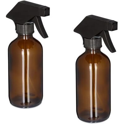 Relaxdays Vatten Spray Set - 230ml, Justerbar, Brun Relaxdays Vatten Spray Set - 230ml, Justerbar, Brun