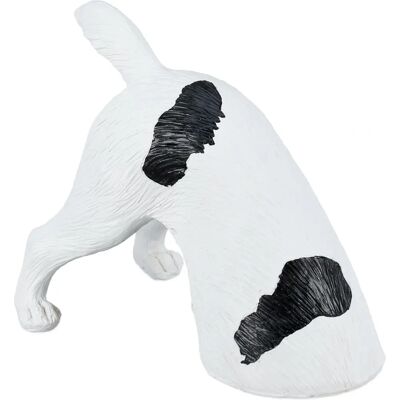 Relaxdays Schwarz-Weiß Gartenhund Statue Relaxdays Schwarz-Weiß Gartenhund Statue