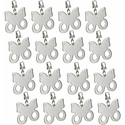 Relaxdays 10046677 Pesini in acciaio inox a forma di farfalla - Interno ed esterno Relaxdays 10046677 Pesini in acciaio inox a forma di farfalla - Interno ed esterno