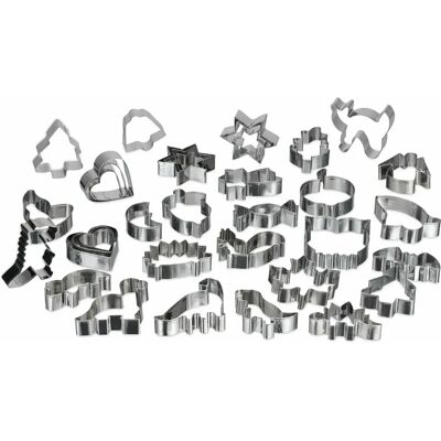 Relaxdays Keksausstecher-Set - 36 Edelstahl-Formen für alle Anlässe Relaxdays Keksausstecher-Set - 36 Edelstahl-Formen für alle Anlässe
