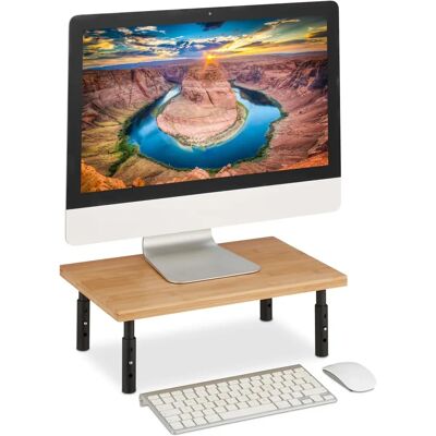 Relaxdays Höhenverstellbarer Monitorständer - Schreibtisch Relaxdays Höhenverstellbarer Monitorständer - Schreibtisch