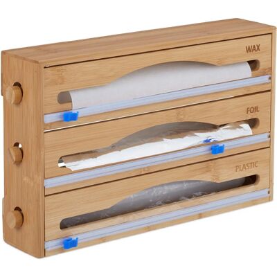 Relaxdays Bambus Küchen-Multifachspender - Natur Küchenaufbewahrung Relaxdays Bambus Küchen-Multifachspender - Natur Küchenaufbewahrung