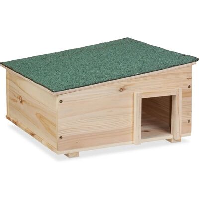 Casa de erizos de madera Relaxdays - 21,5x40x40 cm Casa de erizos de madera Relaxdays - 21,5x40x40 cm