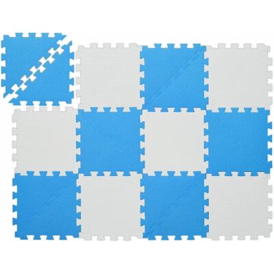 Relaxdays Babygym Lekematta - Blå och Vit Puzzle Relaxdays Babygym Lekematta - Blå och Vit Puzzle
