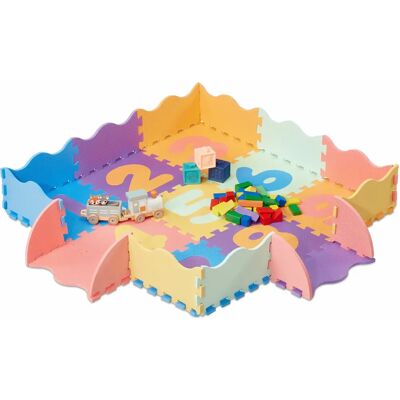 Relaxdays Mata Zabaw dla Niemowląt - Kolorowe Puzzle Relaxdays Mata Zabaw dla Niemowląt - Kolorowe Puzzle