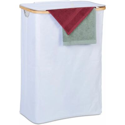 Cesto de ropa sucia con tapa de bambú - 105 l Cesto de ropa sucia con tapa de bambú - 105 l