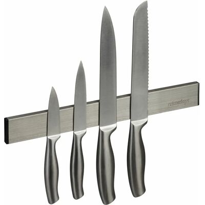 Relaxdays Portacoltelli Magnetico - Supporto in Acciaio Inox 30cm Relaxdays Portacoltelli Magnetico - Supporto in Acciaio Inox 30cm