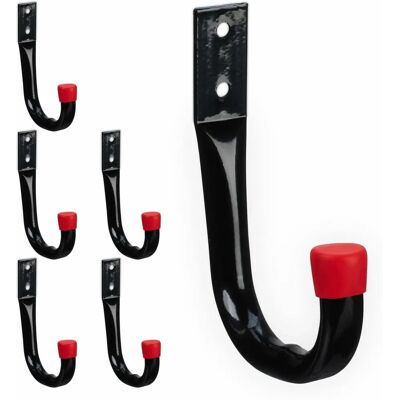 Relaxdays Tool Rack - Heavy Duty Steel Wall Hooks - 6 Pack Relaxdays Tool Rack - Heavy Duty Steel Wall Hooks - 6 Pack