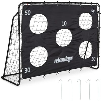 Relaxdays Porta da Calcio con Rete - Struttura in Acciaio Relaxdays Porta da Calcio con Rete - Struttura in Acciaio