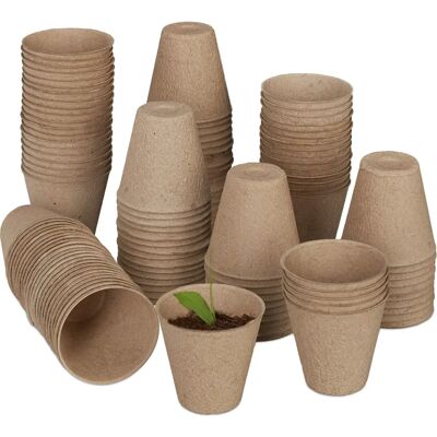 Relaxdays Set 600 Biodegradable Seedling Trays - Seedling Trays Relaxdays Set 600 Biodegradable Seedling Trays - Seedling Trays