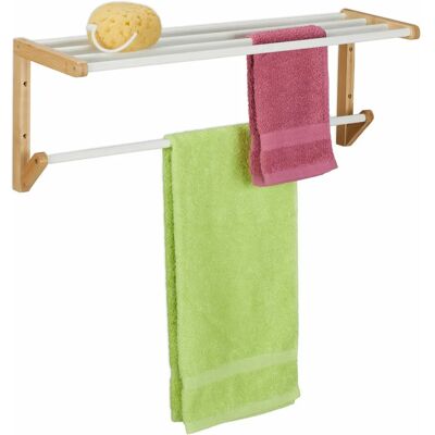 Relaxdays 10047337 bambu vägghanddukstork - Badrumsaccessoarer Relaxdays 10047337 bambu vägghanddukstork - Badrumsaccessoarer