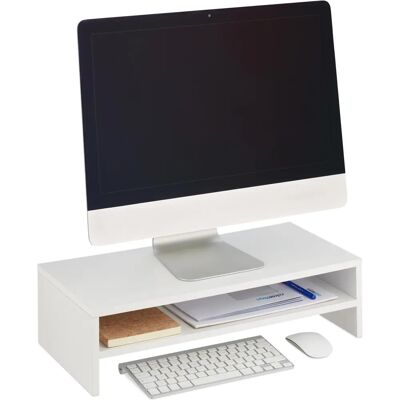 RELAXDAYS Monitorständer - Ergonomischer Weißer Schreibtisch Erhöhung RELAXDAYS Monitorständer - Ergonomischer Weißer Schreibtisch Erhöhung