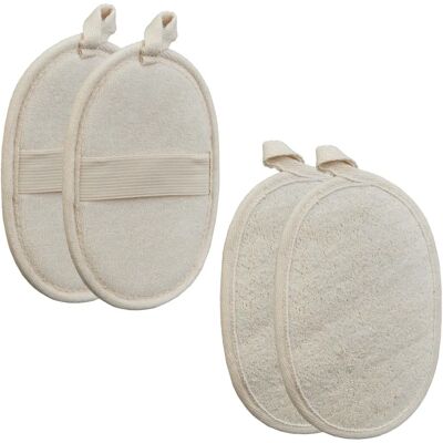 RELAXDAYS Conjunto de Esponjas de Luffa Naturales - Para Rostro y Cuerpo RELAXDAYS Conjunto de Esponjas de Luffa Naturales - Para Rostro y Cuerpo