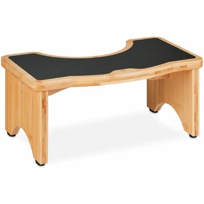 Relaxdays Bambus Badeschritt - Natur, Schwarz, 18.5x44.5x26 cm - Badzubehör Relaxdays Bambus Badeschritt - Natur, Schwarz, 18.5x44.5x26 cm - Badzubehör