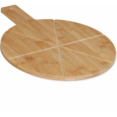 Relaxdays Bamboo Pizza Serving Dish - Pizza, Cheese, Fruit - 40x30cm Relaxdays Bamboo Pizza Serving Dish - Pizza, Cheese, Fruit - 40x30cm