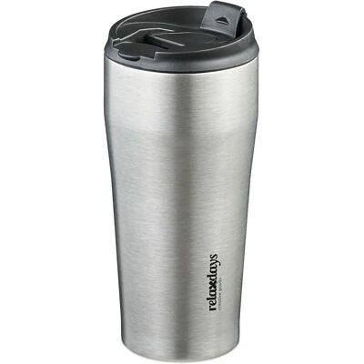 Relaxdays Stainless Steel Travel Mug - Keeps Drinks Hot or Cold Relaxdays Stainless Steel Travel Mug - Keeps Drinks Hot or Cold