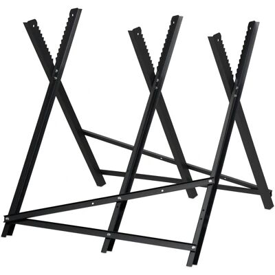 Relaxdays Stahl Klappbarer Sägebock zum Holzsägen - 80x81x83cm Relaxdays Stahl Klappbarer Sägebock zum Holzsägen - 80x81x83cm