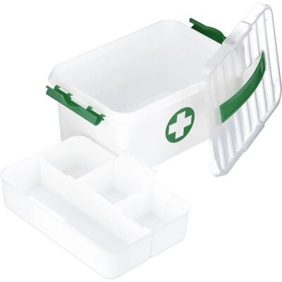 RELAXDAYS Erste-Hilfe-Kasten - Tragbare Medizinbox mit 5 Fächern RELAXDAYS Erste-Hilfe-Kasten - Tragbare Medizinbox mit 5 Fächern