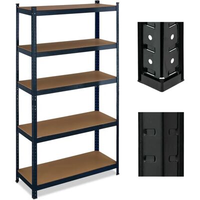 Relaxdays Heavy-Duty Metal Shelf - 180x100x40cm - 5 Adjustable MDF Shelves Relaxdays Heavy-Duty Metal Shelf - 180x100x40cm - 5 Adjustable MDF Shelves
