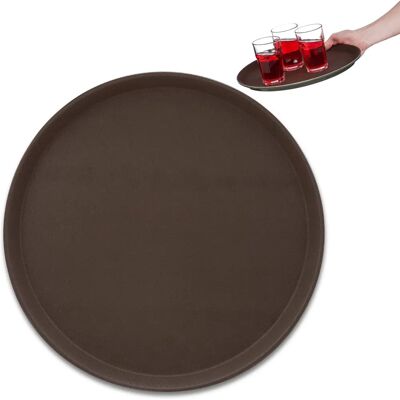 RELAXDAYS 5 Bar Trays - 35cm Diameter, Non-slip, Raised Edge RELAXDAYS 5 Bar Trays - 35cm Diameter, Non-slip, Raised Edge