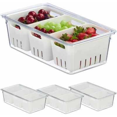 Relaxdays - Organizador de geladeira, Set de 4 Relaxdays - Organizador de geladeira, Set de 4