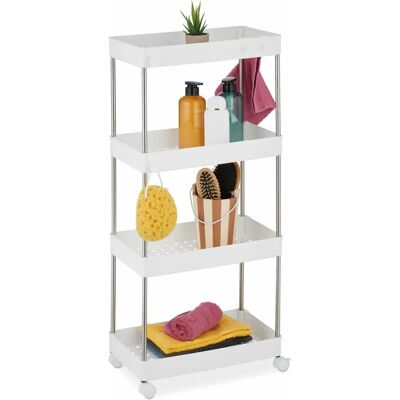 Relaxdays Carrello da Cibo Bianco - 10048025 - Magazzino Cucina e Bagno Relaxdays Carrello da Cibo Bianco - 10048025 - Magazzino Cucina e Bagno